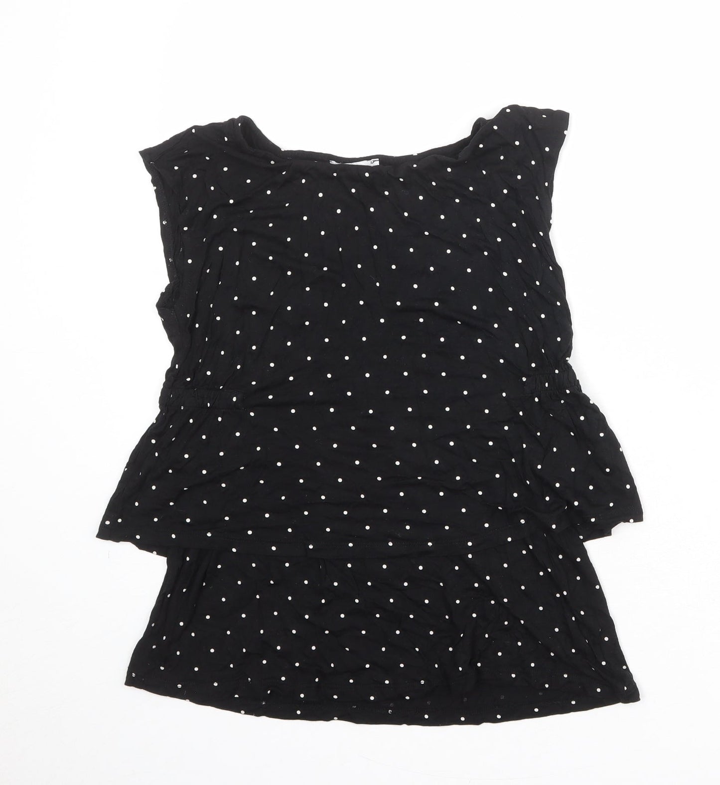 Womens UK Size S H&M Black Basic Tank
