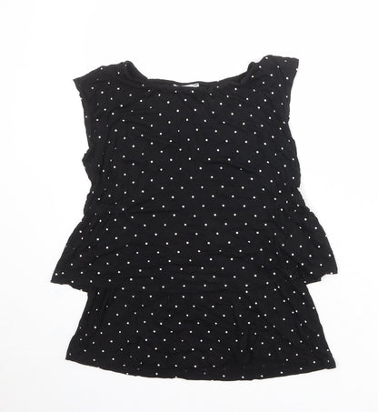 Womens UK Size S H&M Black Basic Tank