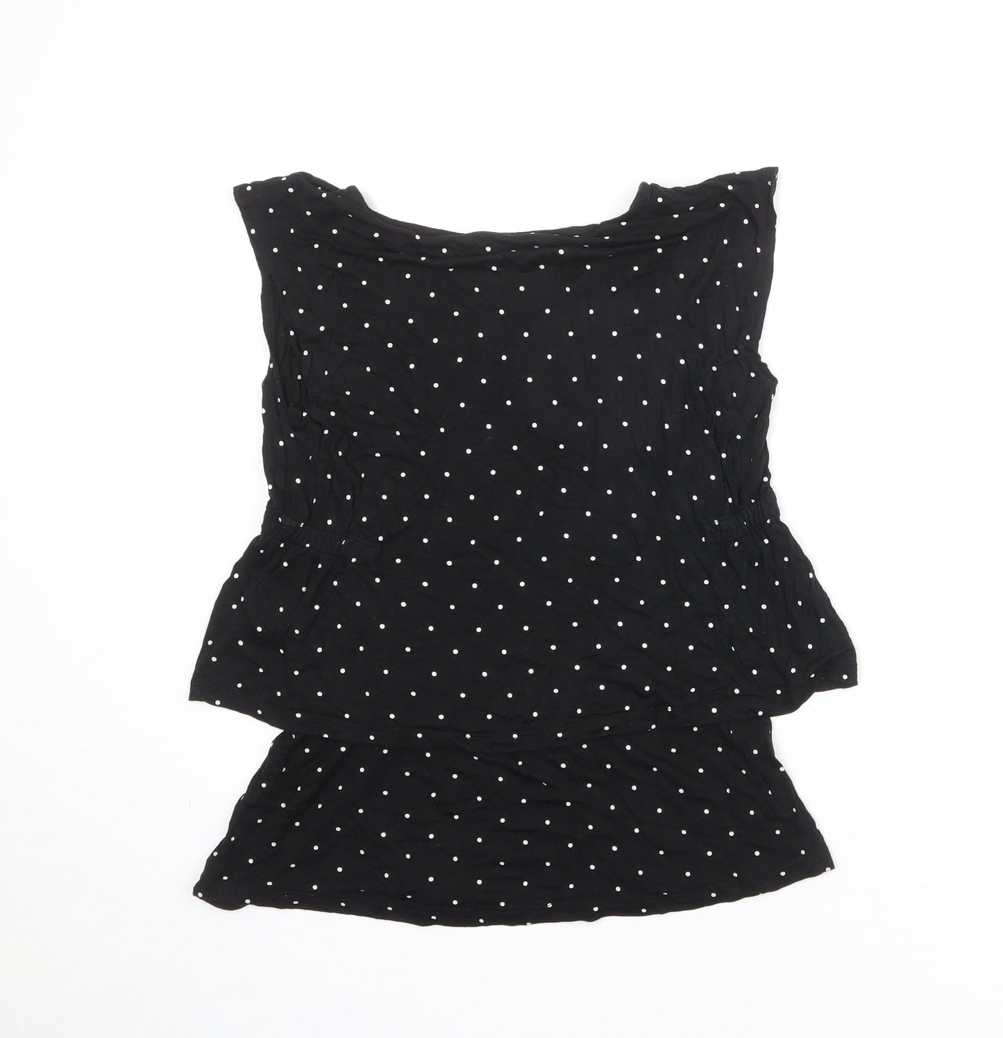 Womens UK Size S H&M Black Basic Tank