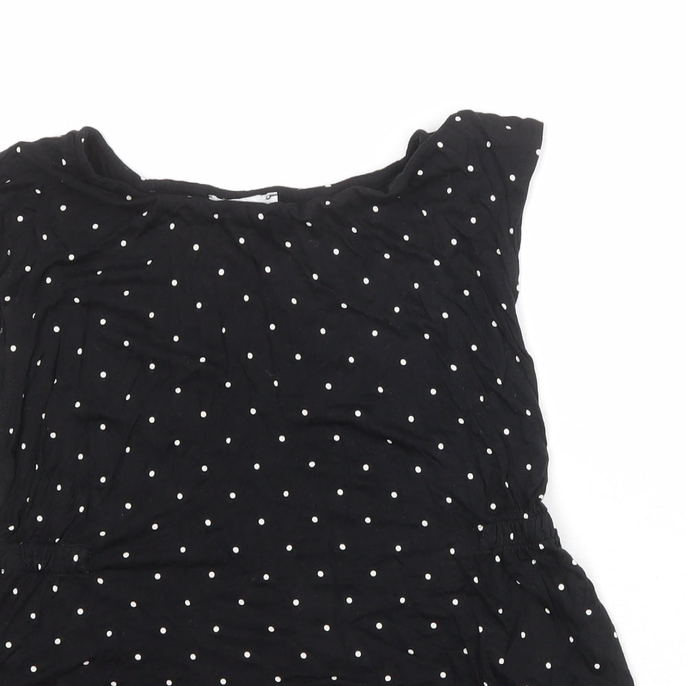 Womens UK Size S H&M Black Basic Tank