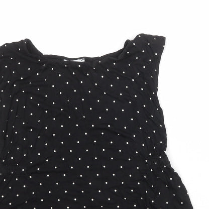 Womens UK Size S H&M Black Basic Tank
