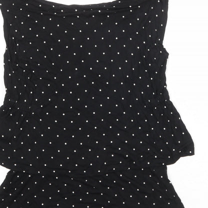 Womens UK Size S H&M Black Basic Tank