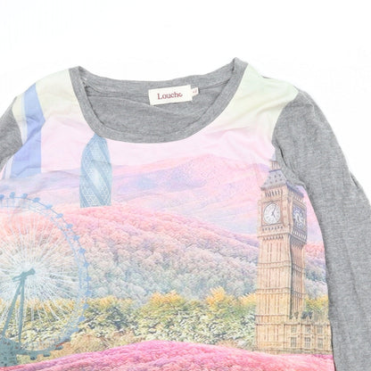 Womens UK Size 8 Louche Multicoloured Basic Blouse