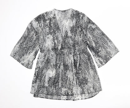 Womens UK Size 8 Marks and Spencer Grey Basic Blouse