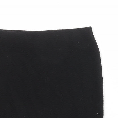 Marks and Spencer Womens Black Polyester Bandage Skirt Size 10