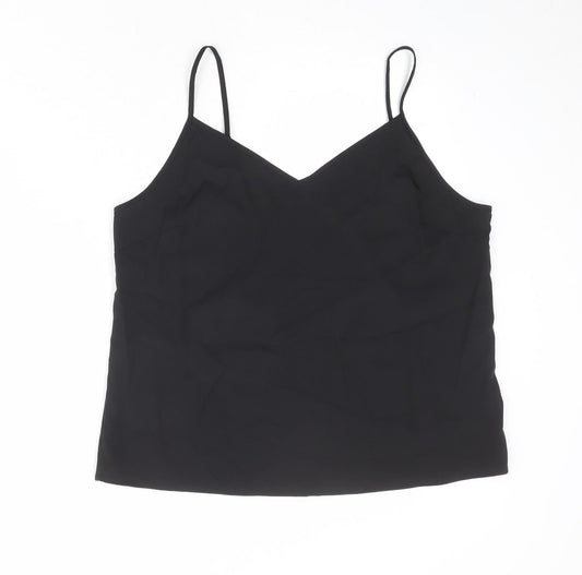 Womens UK Size 10 Marks and Spencer Black Basic Tank