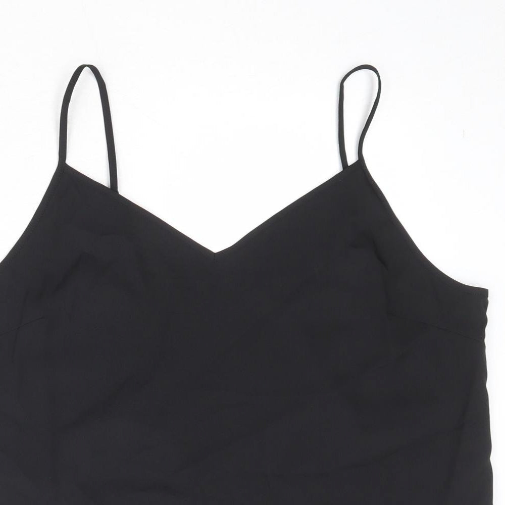 Womens UK Size 10 Marks and Spencer Black Basic Tank