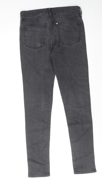 H&M Mens Grey Cotton Skinny Jeans Size 28 in Regular Zip