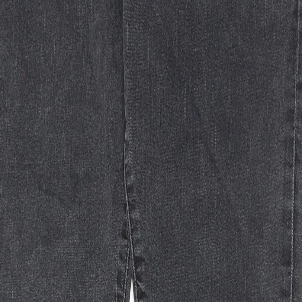 H&M Mens Grey Cotton Skinny Jeans Size 28 in Regular Zip