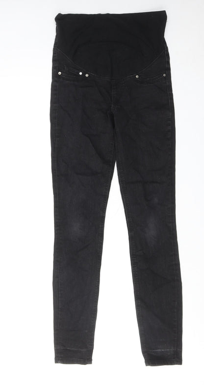 Womens UK Size XS H&M Regular Fit Skinny Black Jeans