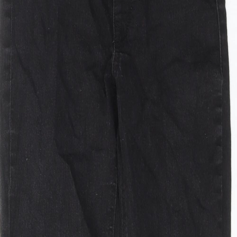 Womens UK Size XS H&M Regular Fit Skinny Black Jeans