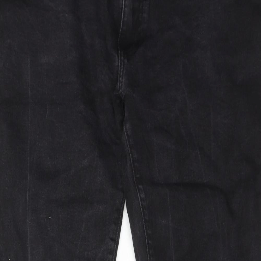 ze enzo Womens Black Cotton Skinny Jeans Size 40 in Regular Zip