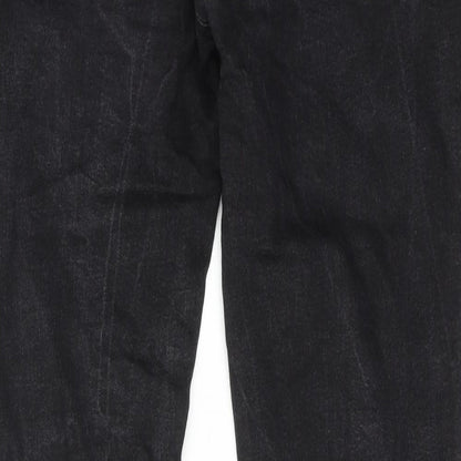 ze enzo Womens Black Cotton Skinny Jeans Size 40 in Regular Zip