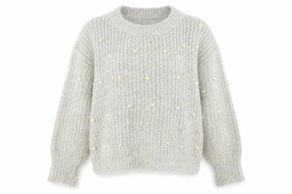 Kazo Womens Gold Round Neck Acrylic Pullover Jumper Size L