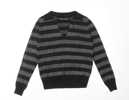Womens UK Size S Marks and Spencer Black Pullover Jumper