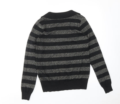 Womens UK Size S Marks and Spencer Black Pullover Jumper