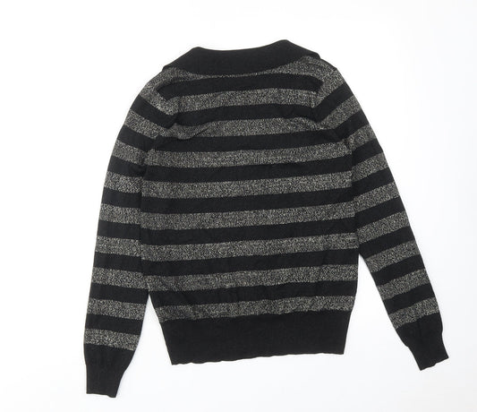 Womens UK Size S Marks and Spencer Black Pullover Jumper