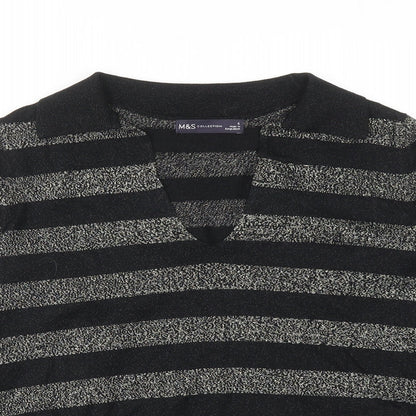 Womens UK Size S Marks and Spencer Black Pullover Jumper