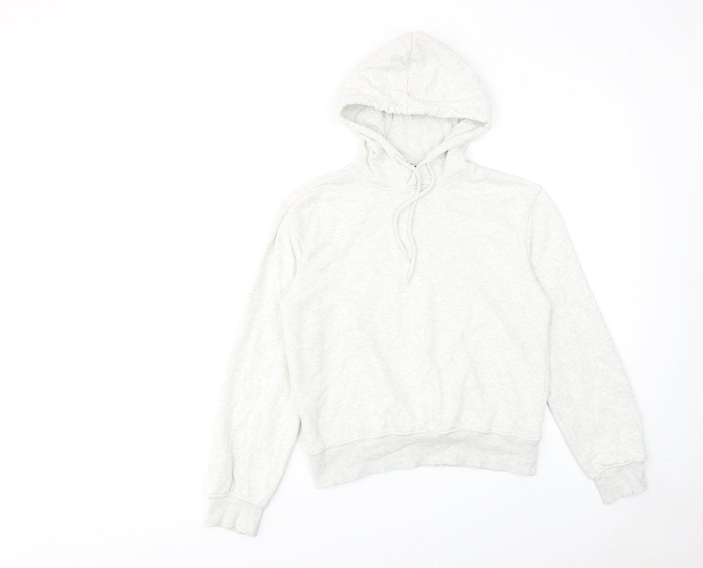 Womens UK Size 2XS H&M Grey Pullover Hoodie