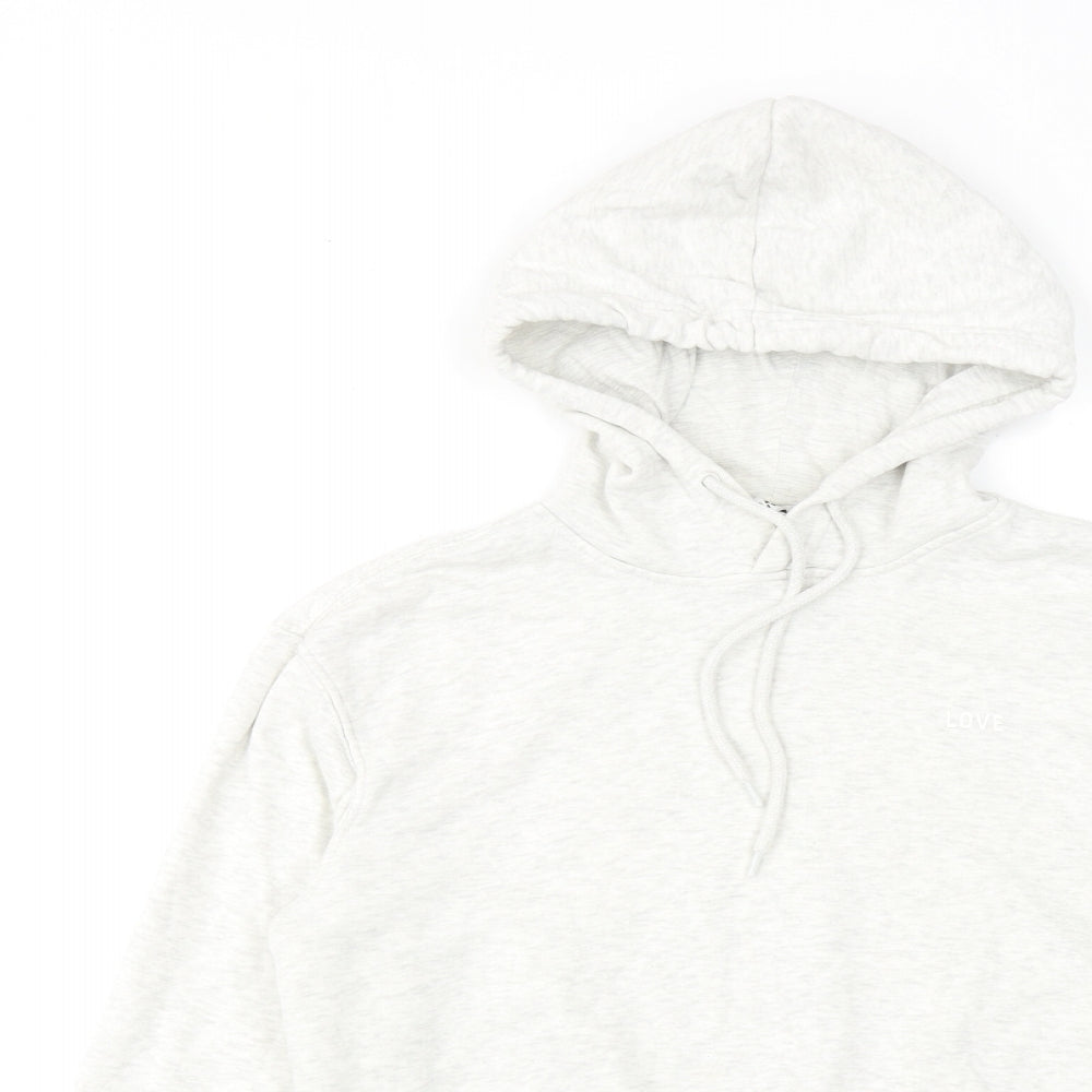 Womens UK Size 2XS H&M Grey Pullover Hoodie