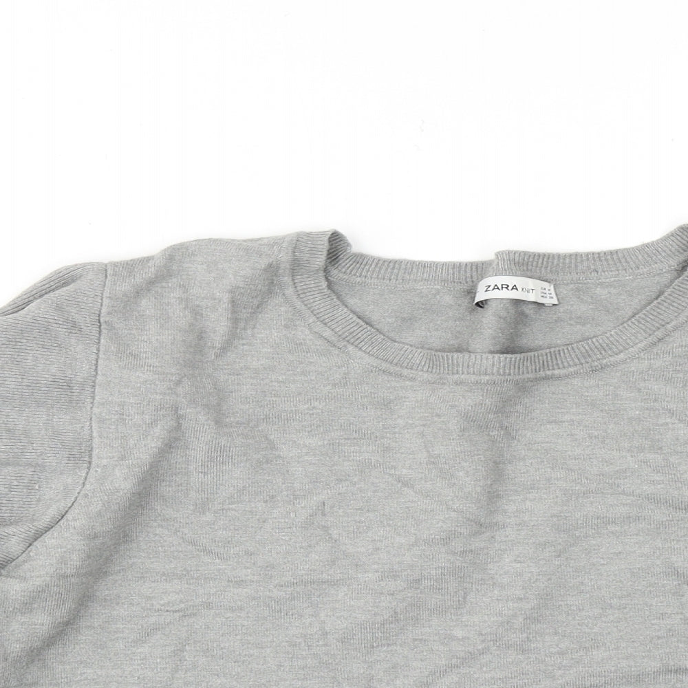 Womens UK Size M Zara Grey Pullover Jumper