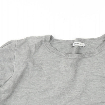 Womens UK Size M Zara Grey Pullover Jumper
