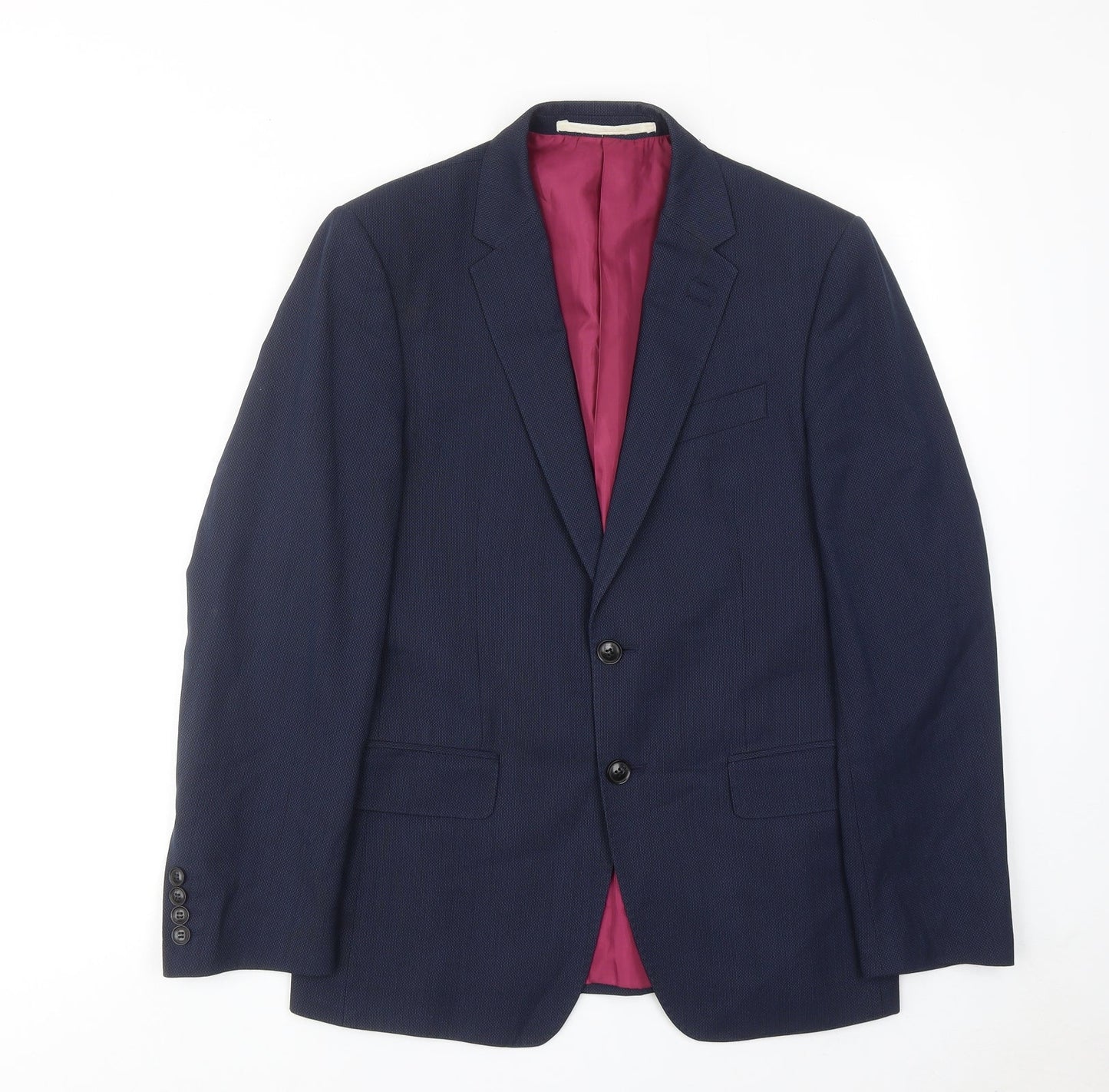 Mens UK Size 36 Marks and Spencer Regular Blue Suit Jacket