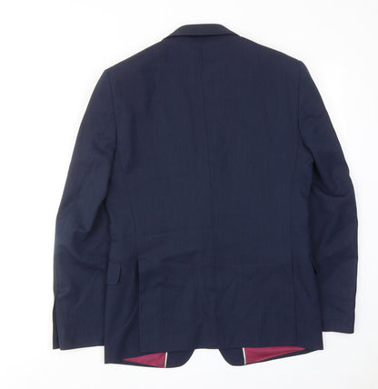 Mens UK Size 36 Marks and Spencer Regular Blue Suit Jacket