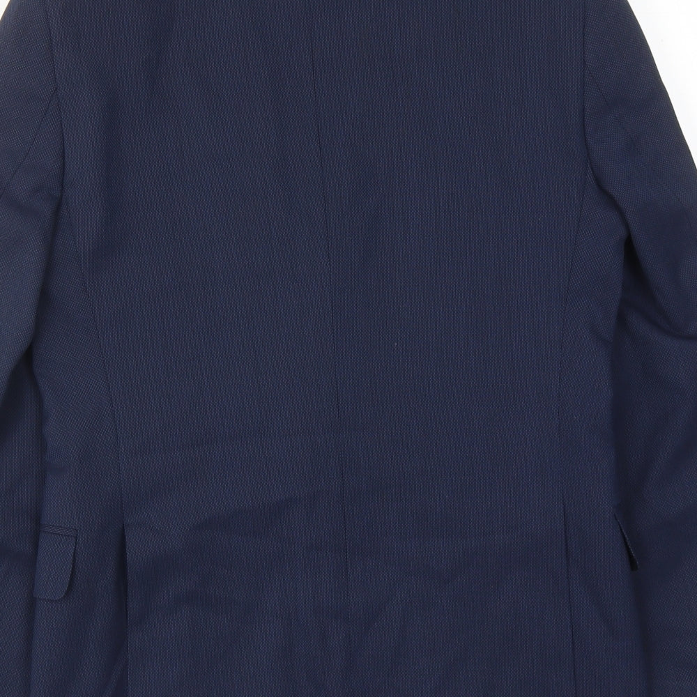 Mens UK Size 36 Marks and Spencer Regular Blue Suit Jacket