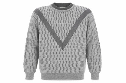 NICO Mens Grey High Neck Acrylic Pullover Jumper Size M Long Sleeve