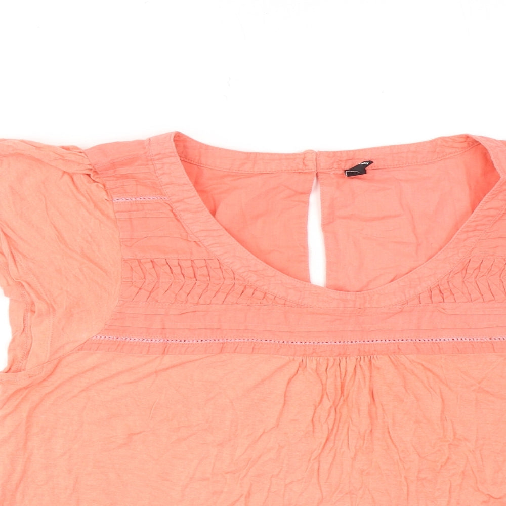Womens UK Size M VERO MODA Pink Basic Blouse