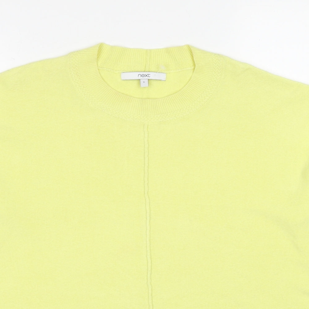 Womens UK Size S NEXT Yellow Pullover Jumper