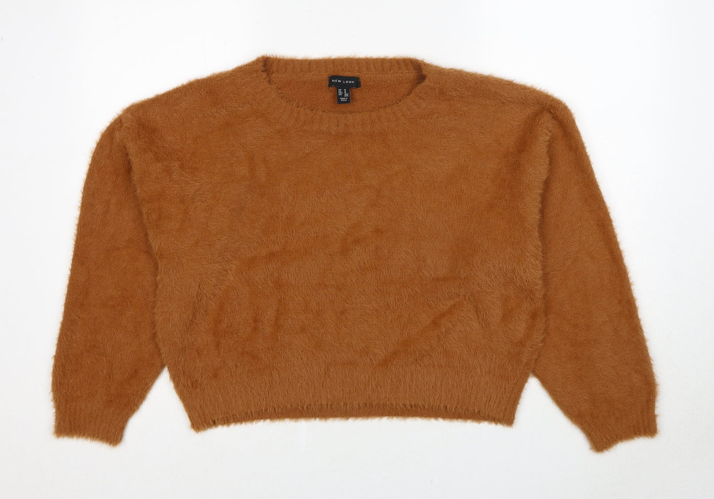 Womens UK Size M New Look Brown Pullover Jumper