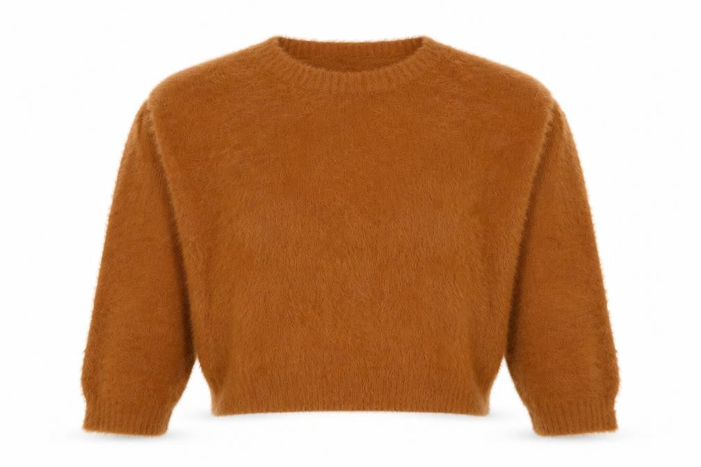 Womens UK Size M New Look Brown Pullover Jumper