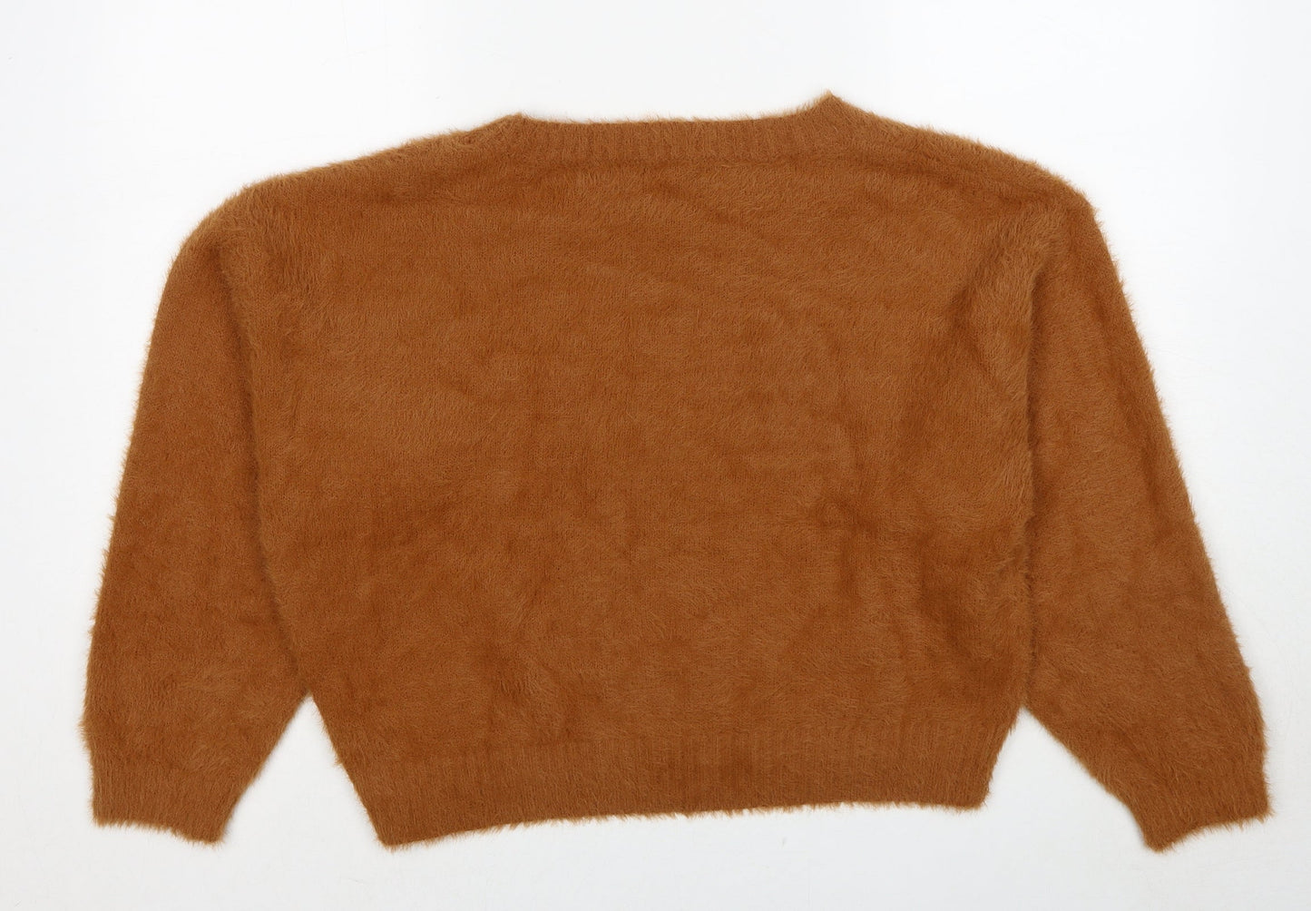 Womens UK Size M New Look Brown Pullover Jumper