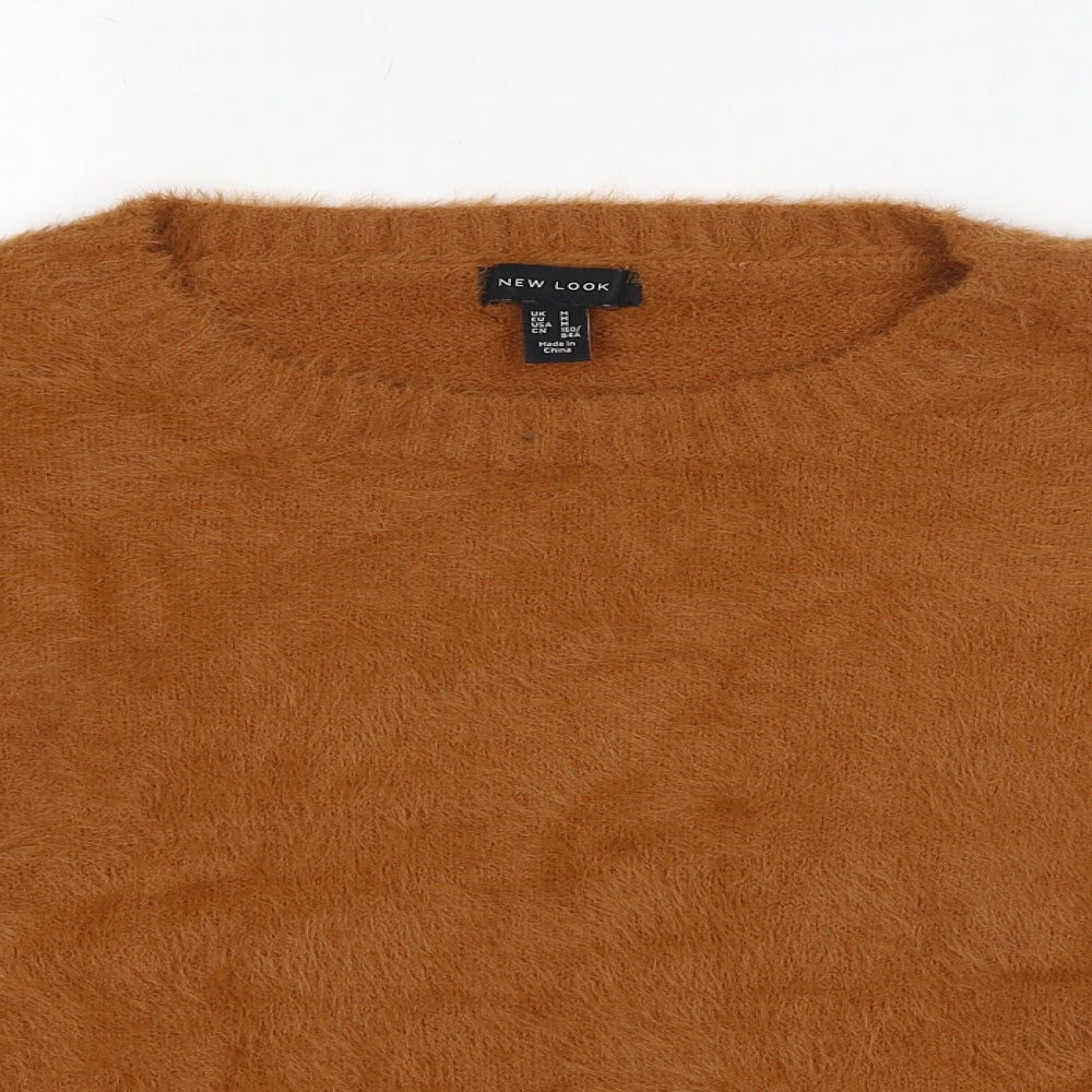 Womens UK Size M New Look Brown Pullover Jumper