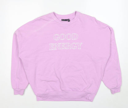 Womens UK Size 8 ASOS Pink Pullover Sweatshirt