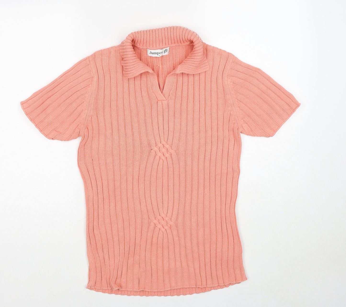 Womens UK Size S Jumper Pink Pullover Jumper