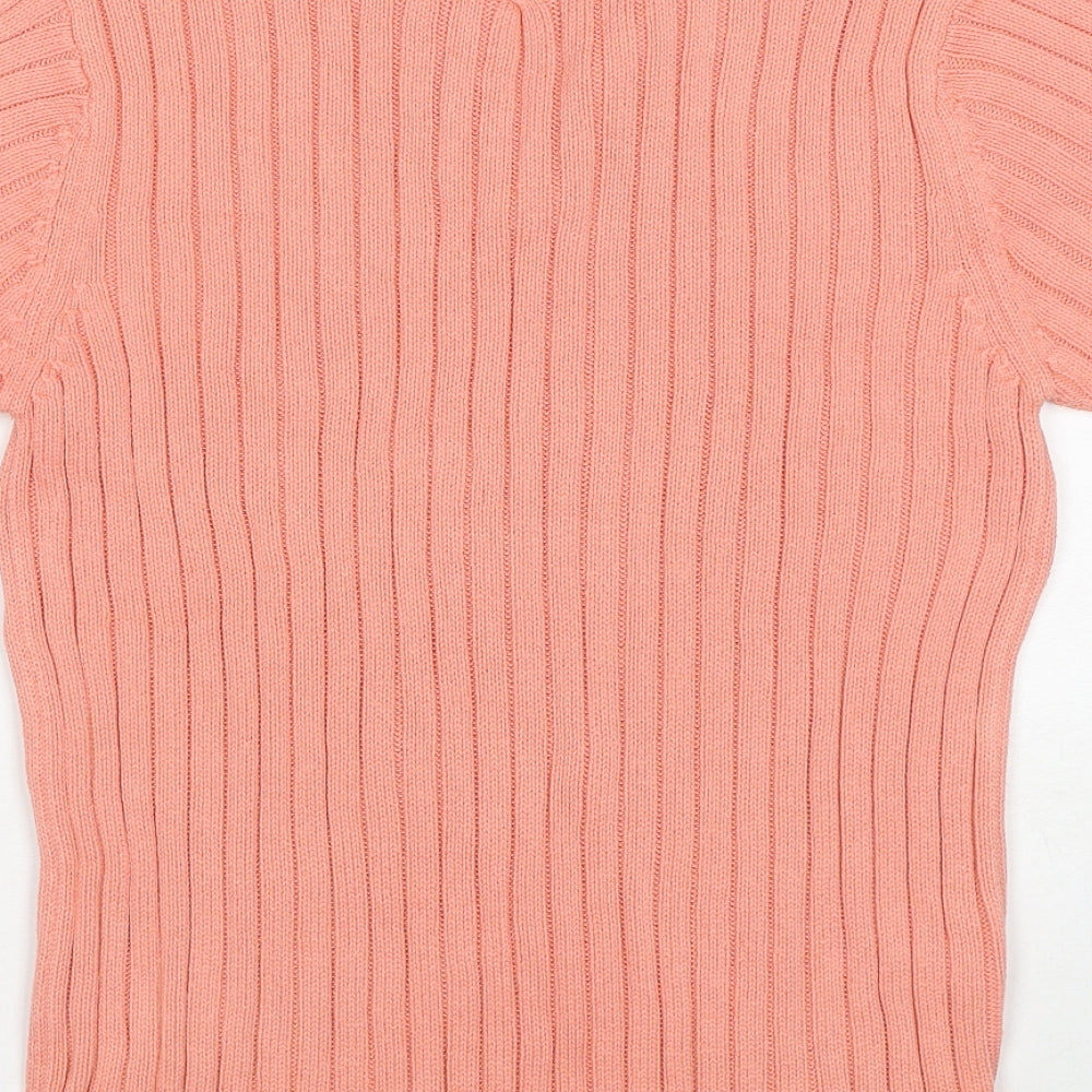 Womens UK Size S Jumper Pink Pullover Jumper
