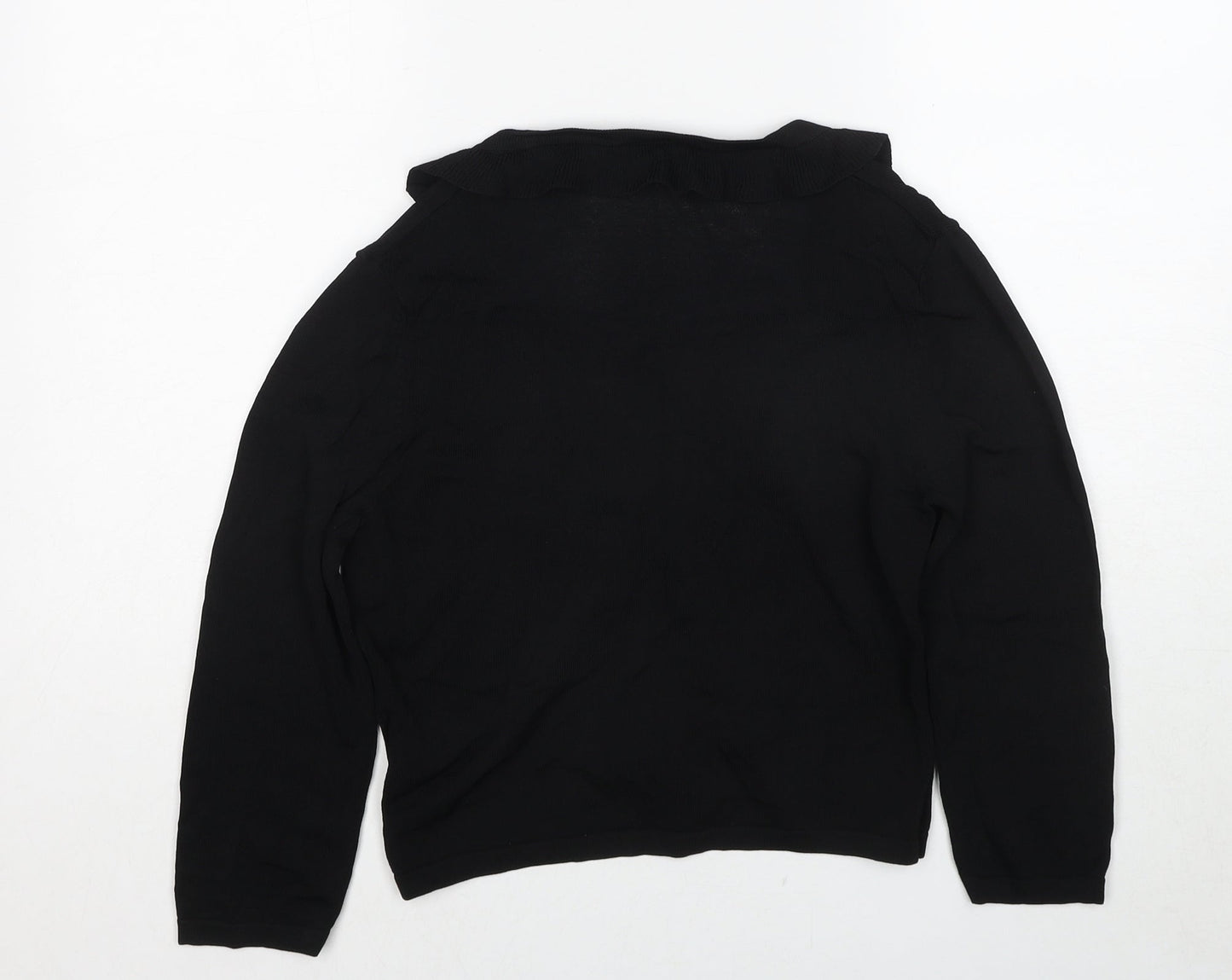 Womens UK Size 10 Alex & Co Black Cardigan Jumper