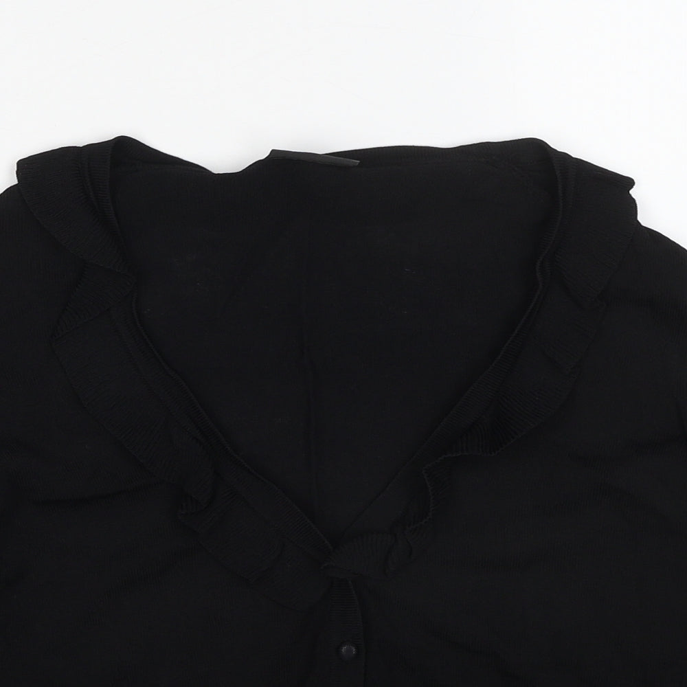 Womens UK Size 10 Alex & Co Black Cardigan Jumper