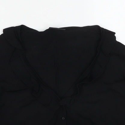 Womens UK Size 10 Alex & Co Black Cardigan Jumper