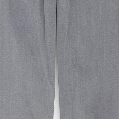 Topshop Womens Grey Cotton Skinny Jeans Size 25 in L32 in Regular Zip