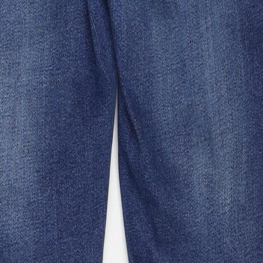 River Island Womens Blue Cotton Skinny Jeans Size 30 L30 in Regular Zip