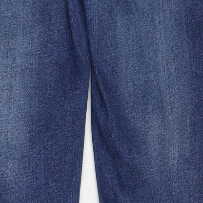 River Island Womens Blue Cotton Skinny Jeans Size 30 L30 in Regular Zip