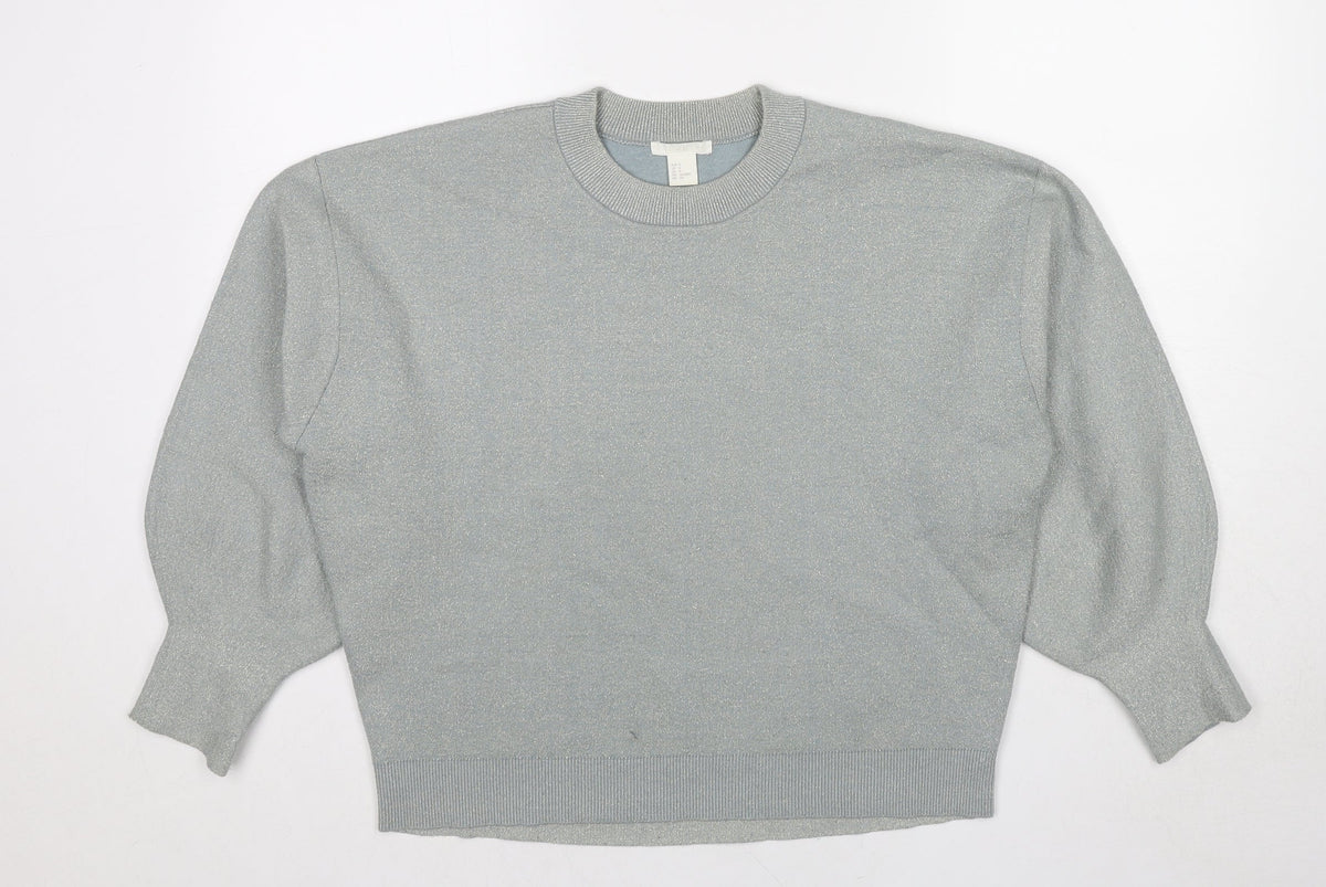 Womens UK Size S H&M Grey Pullover Jumper