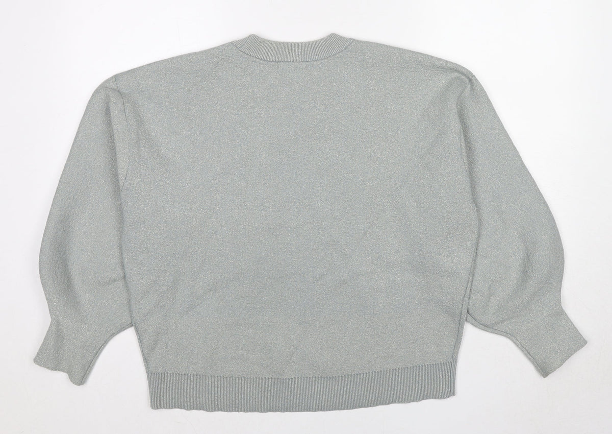 Womens UK Size S H&M Grey Pullover Jumper