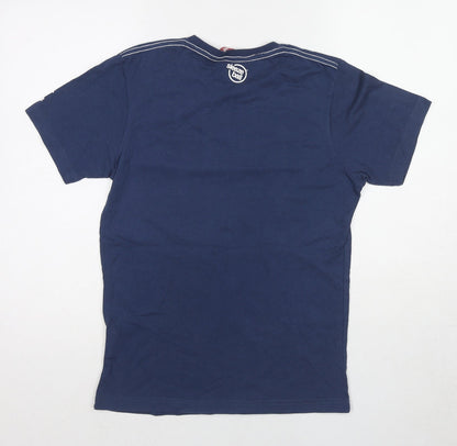 Sleezeball Mens Blue Cotton T-Shirt Size S Round Neck - If found please return to the pub
