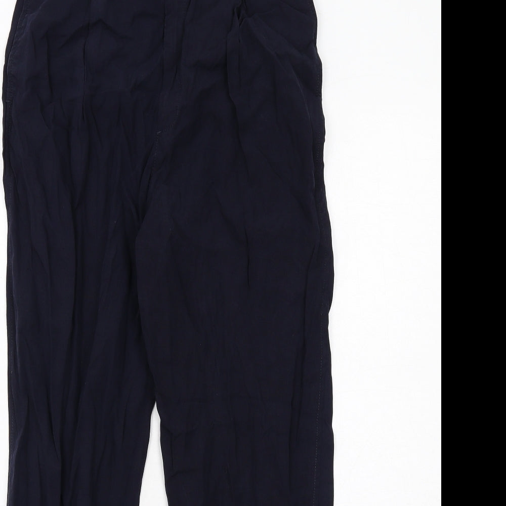Womens UK Size XS Zara Regular Fit  Blue Trousers