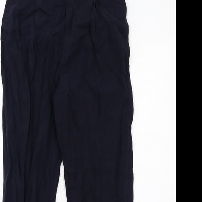 Womens UK Size XS Zara Regular Fit  Blue Trousers